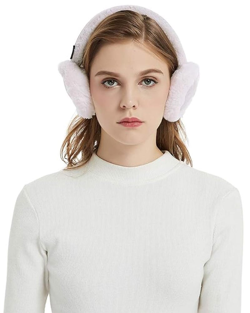 Aurya Ear Muffs - Classic Unisex Ear Warmer Winter Outdoor Earmuffs for Women (Off-White, Standard) - Image 4